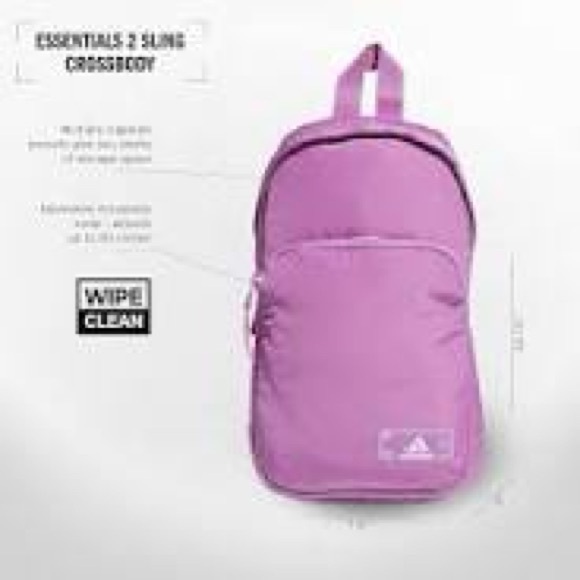 Adidas 2 Sling Crossbody Purple. NWT - Picture 5 of 8